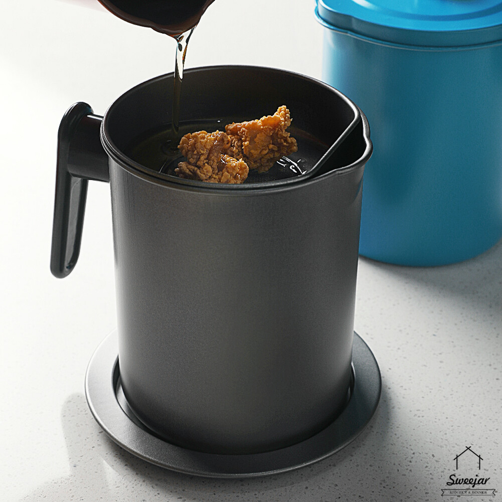 Sweetjar Bộ Lọc Tách Chảo Dầu Lọc Với Màng Lọc Chai Nhớt Lưu Trữ Bể Chứa Rò Rỉ Dung Tích Lớn