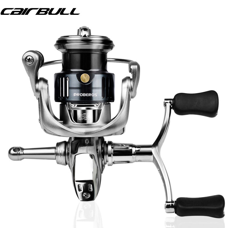 Fishdrops Fishing Reels Spinning, Lightweight Saltwater Spinning Reel, 15.5  LBs Max Drag, 5.1:1/5.5:1 High Speed Ultra Smooth Powerful with CNC  Aluminum Spool Spinning Reels Freshwater(Black/Gold)