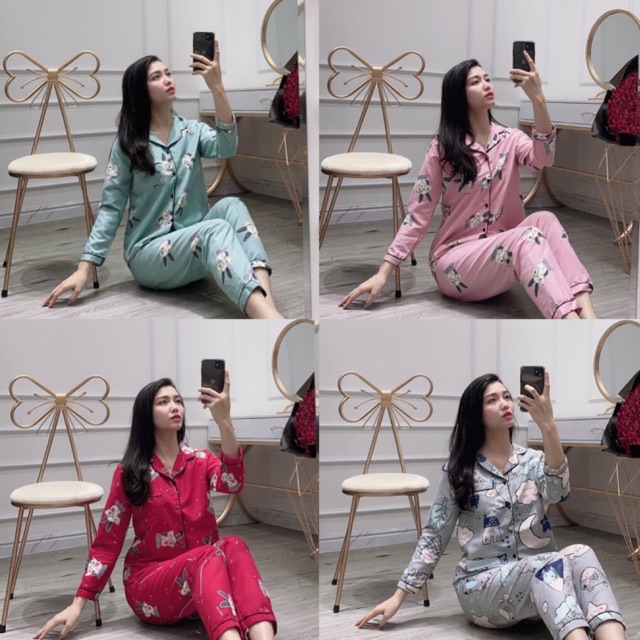 Bộ ngủ pijama tay dài quần dài chất đẹp