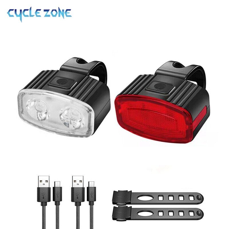 Đèn xe đạp đi xe ban đêm đèn hậu LED sạc USB Đèn cảnh báo thiết bị xe đạp