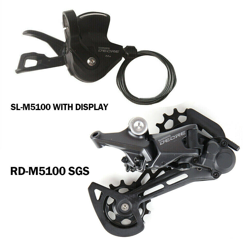 Shimano Deore M5100 Shifter M5100 m5120 Cùi đề sau 11 tốc độ Groupset SL phải thanh chuyển số RD SGS Cùi đề sau MTB xe đạp leo núi 1x1 S Phụ Kiện Xe Đạp cửa hàng
