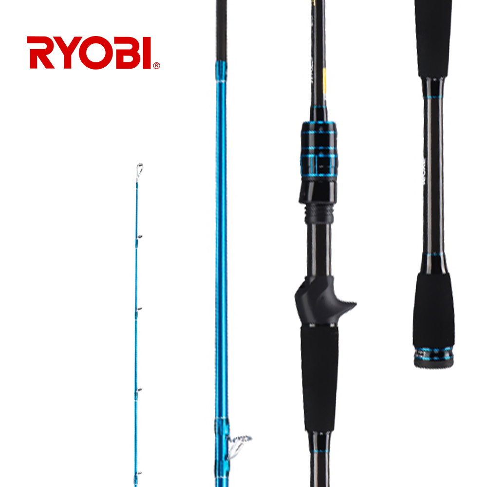 Ryobi cần câu cá trung chuyển 4 khúc di động cần câu ngang bằng cacbon du lịch cần ngang 1.8m 2.1m 2.4m m/l
