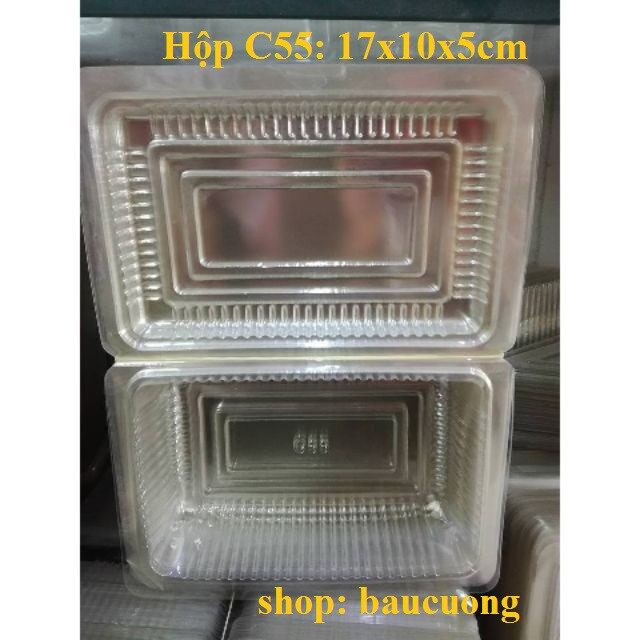 100 hộp nhựa pet c55