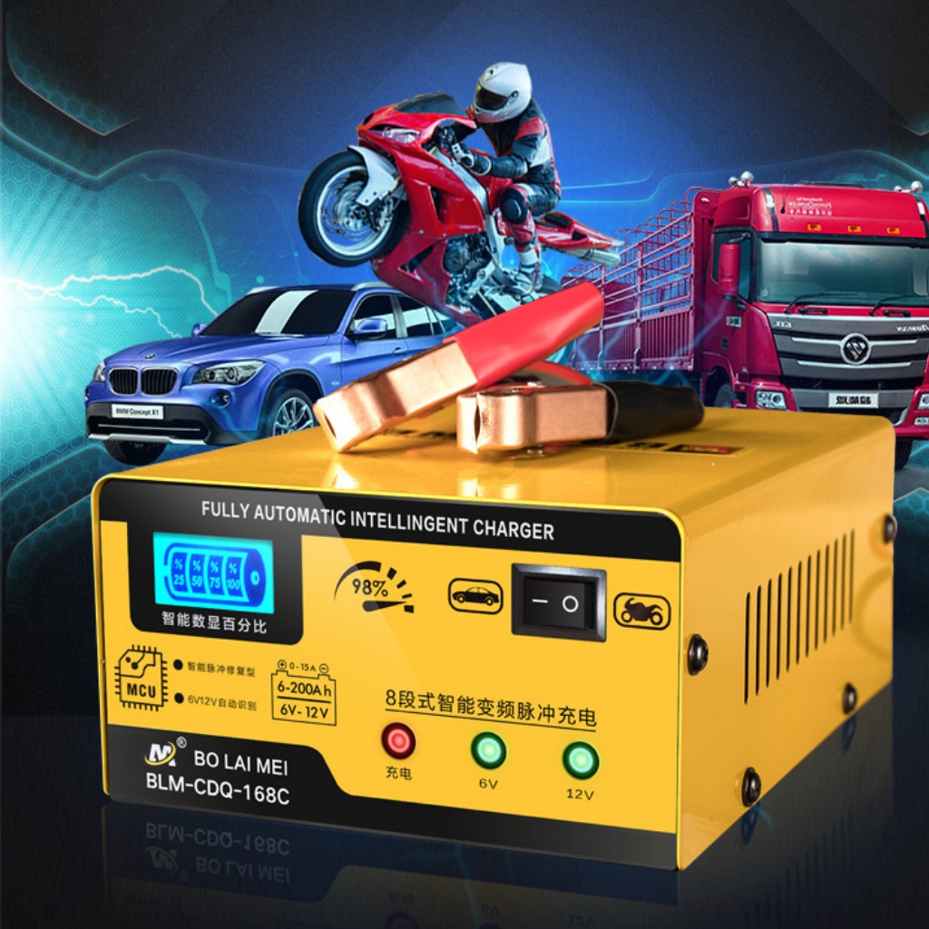 Sạc bình acquy 12v 24v tự ngắt, sạc bình acquy 12v 24v từ 3ah-200ah cho xe máy đến ô tô