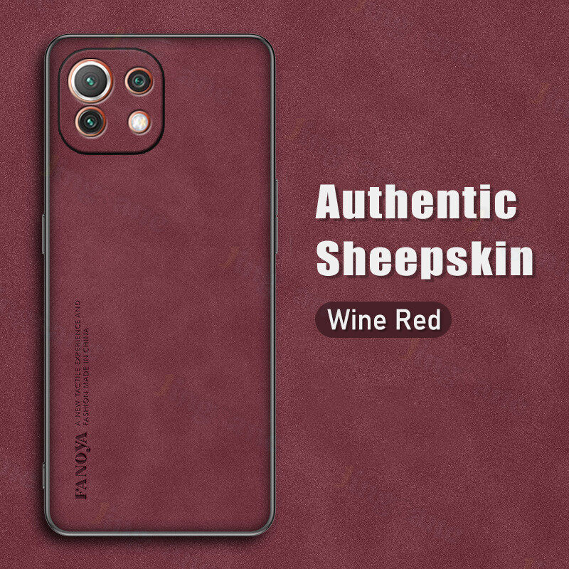 Jingsanc Ốp Da Cho Xiaomi Mi 11 Lite/Mi 11 Lite 5G/Mi 11 Lite 5G NE Ốp Điện Thoại TPU Mềm Silicon Da