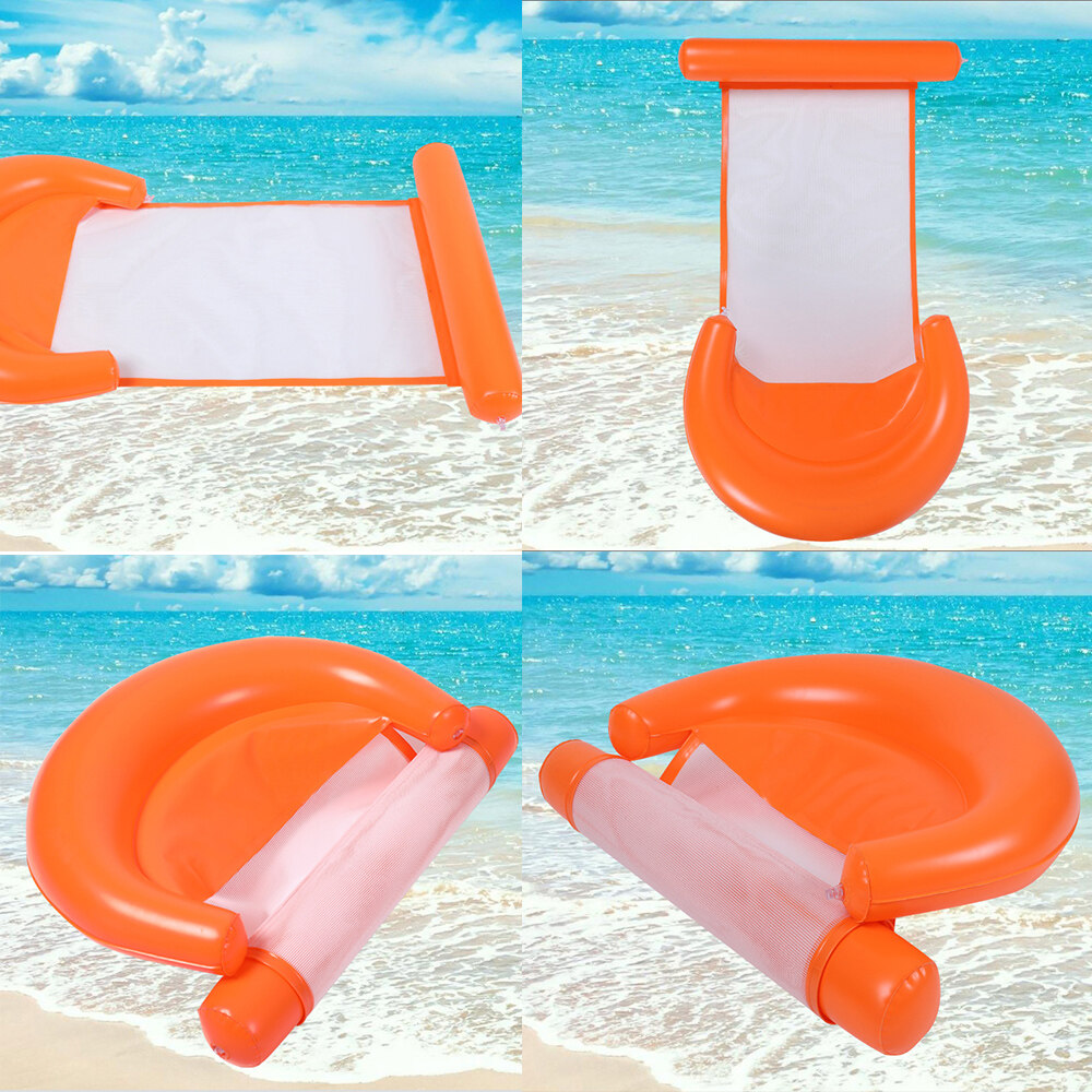 Generic Inflatable Water Hammock Floating Bed PVC Swimming Chair Pool Seats Lounge Outdoor