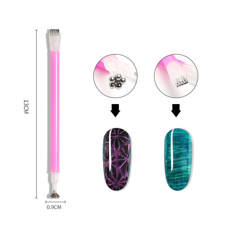 Nam châm mắt mèo beautybigbang, nam châm từ tính hai đầu 3d đa năng, dày dặn, hiệu ứng mắt mèo lạ mắt