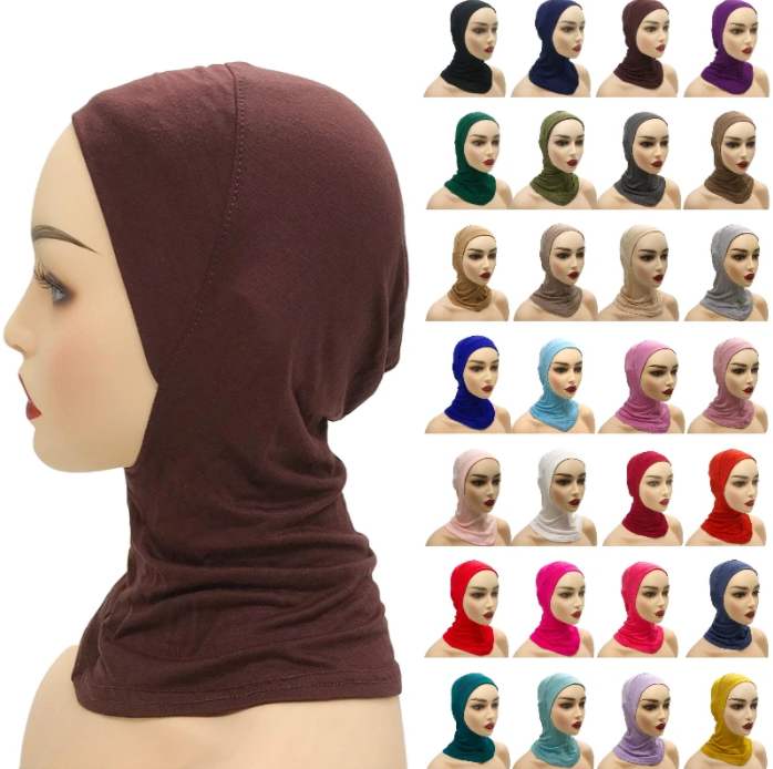 Mũ trùm đầu ninja hồi giáo bên trong cho nữ mũ trùm đầu bên trong hồi giáo mềm mại co giãn undesrcarf mũ trùm đầu mũ trùm đầu cho nữ