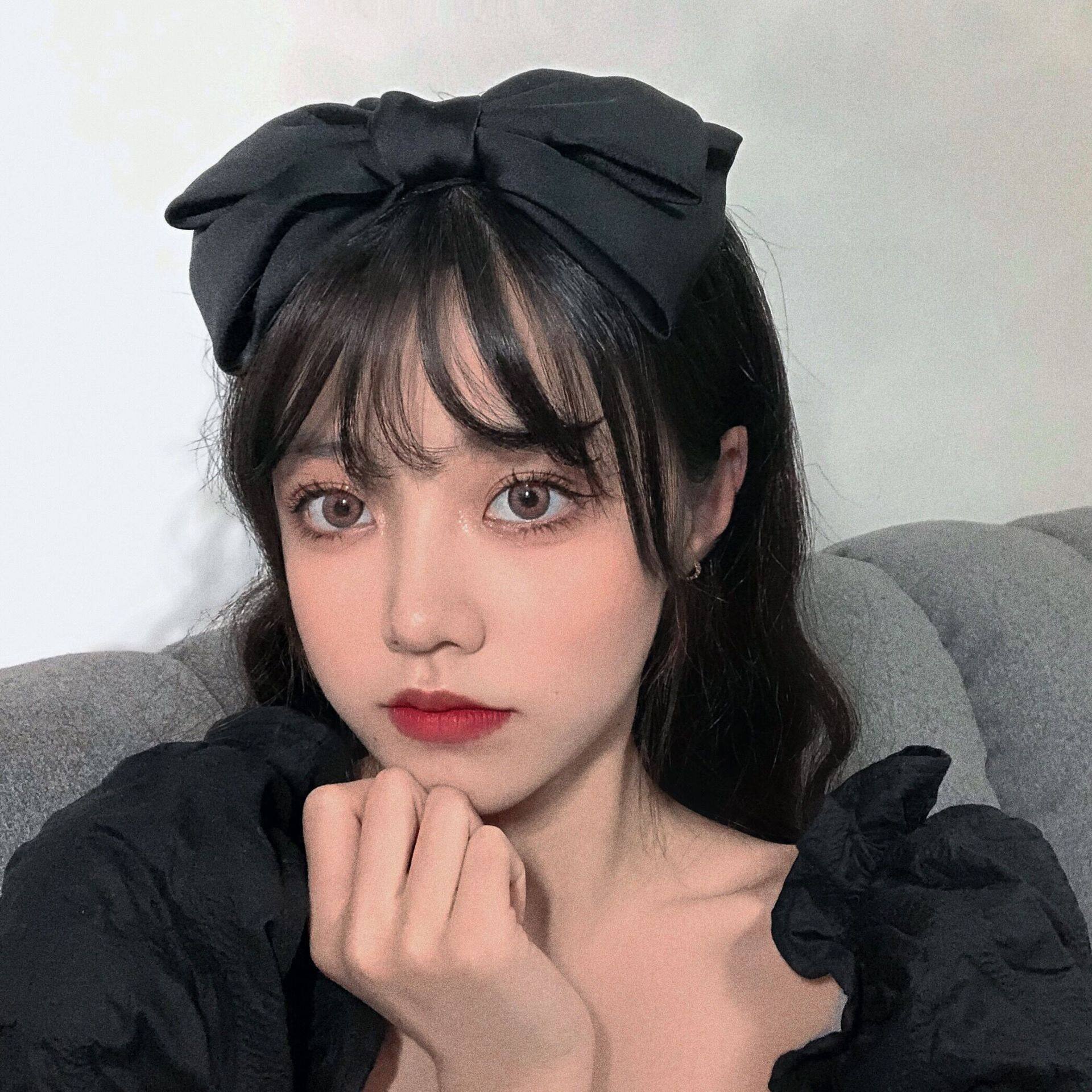 1 Chiếc Băng Đô Nơ Lớn Thanh Lịch Băng Đô Nữ Ngọt Ngào Màu Trơn Cổ Điển Mùa Hè Hàn Quốc Phong Cách Tóc Phụ Kiện