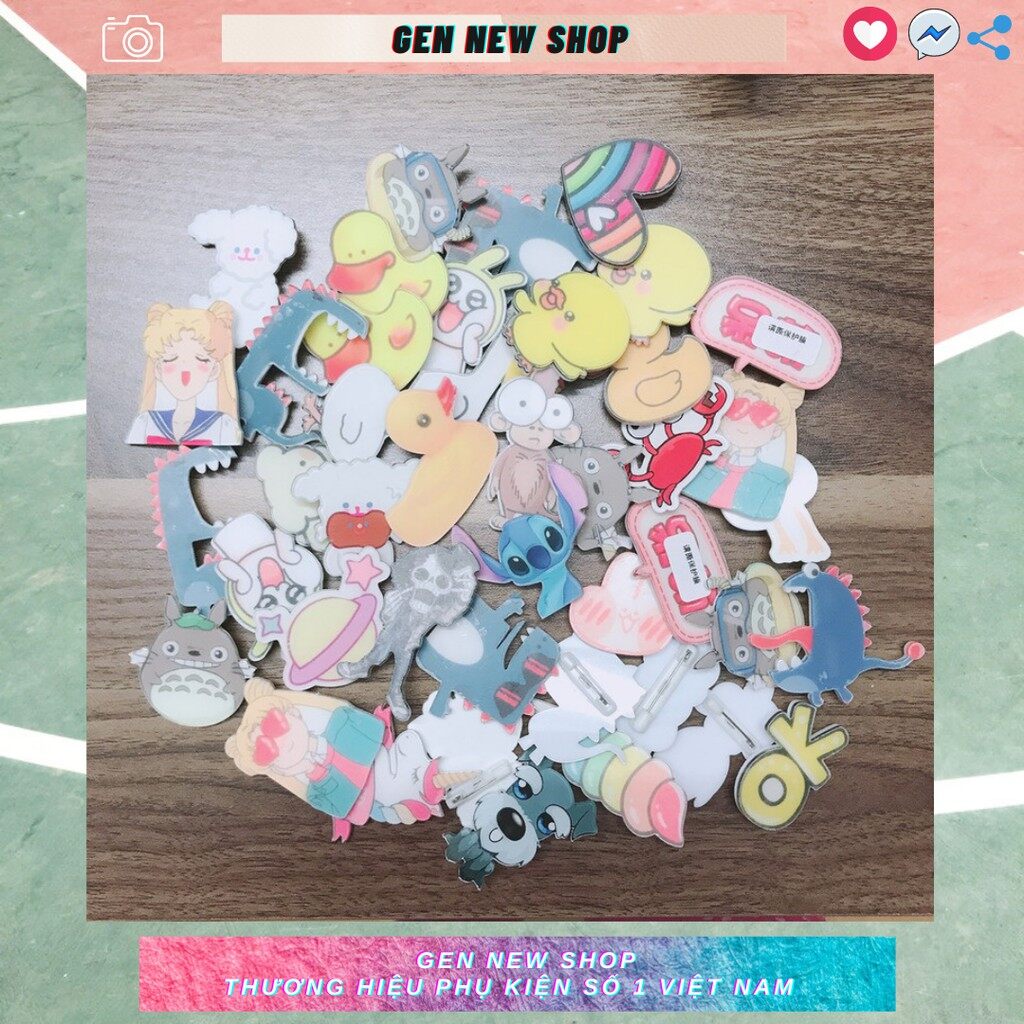 [HCM]Giá Sỉ - Pin Huy Hiệu Cartoon Anime Cài Balo Áo Siêu Đáng Yêu - Tag Gen New ( Giao Ngẫu Nhiên)
