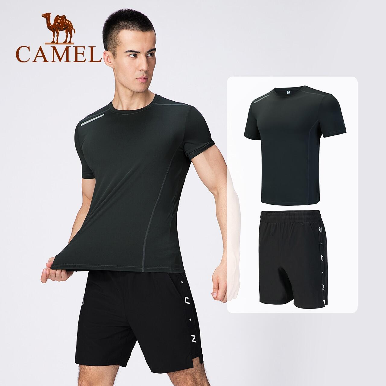 Camel Sports Bộ Đồ 2 Món Quần Áo Bóng Rổ Nam Bộ Đồ Chạy Bộ Quần Áo Tập Gym Nhanh Khô Cho Nam
