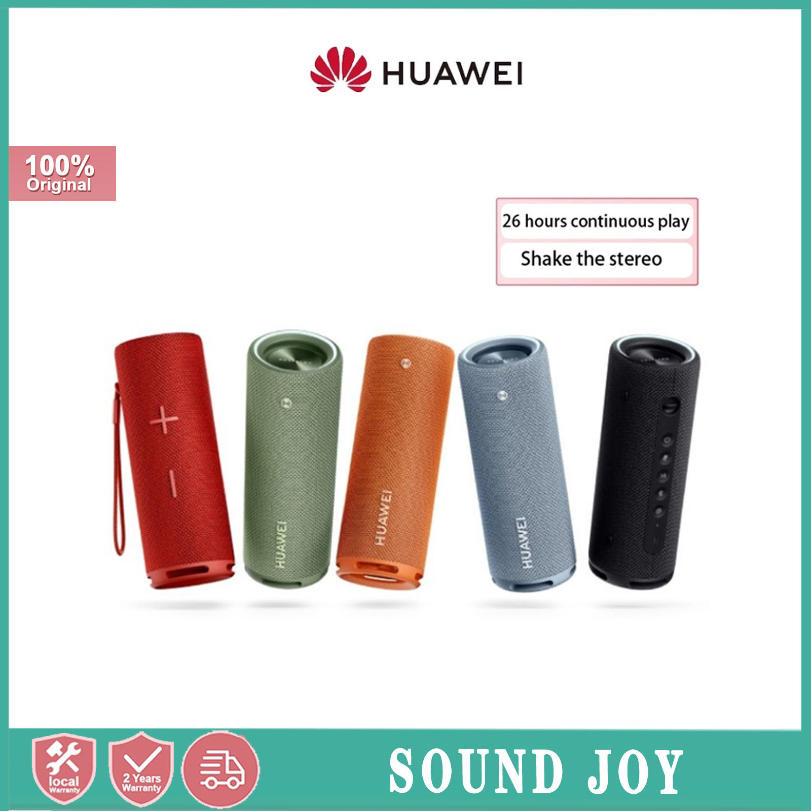 HUAWEI Sound Joy Speaker | Devialet 4-unit Punch Sound | 26-Hour Playback | Shake Stereo Link Up ราคา 5,502 บาท*ส่งฟรี