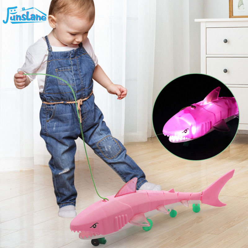 FunsLaneRc Simulation Shark Toys 2.4g 4ch Waterproof Electric Remote Control Shark Boat Swimming Pool Bathroom Children Toys ราคา 79 บาท*ส่งฟรี