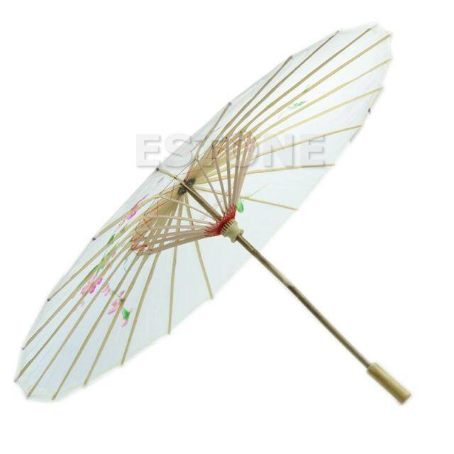 Grace ญี่ปุ่นร่มจีน Art Deco ทาสี Parasol สำหรับงานแต่งงาน Dance Party