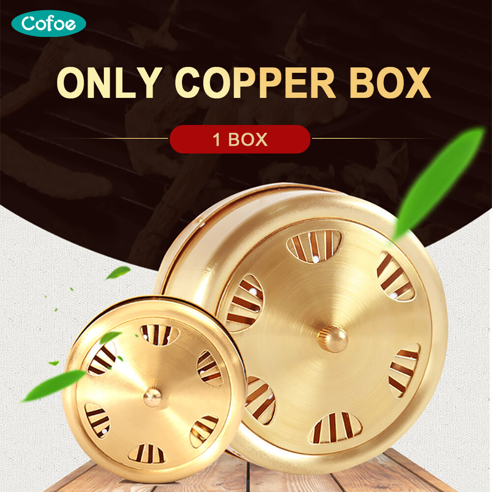 [Only Copper Box]Cofoe 1 Box Copper Moxibustion Box Heat Resistant Moxibustion Fine Copper Abdominal Removing Dampness Relieve Pain Detoxification And Beauty (No Moxibustion Set And Moxa Stick) ราคา 228 บาท*ส่งฟรี