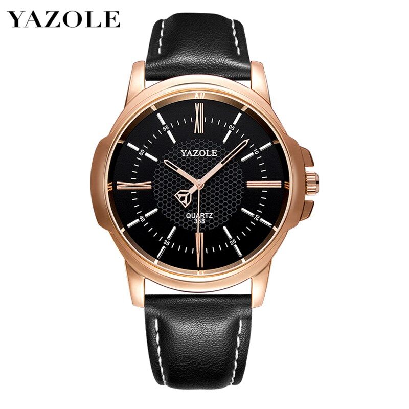Đồng Hồ Thương Hiệu Xa Xỉ Hàng Đầu YAZOLE 358, Dành Cho Nam Giới, Đồng Hồ Thạch Anh Nam Thể Thao Thời Trang Xu Hướng Đồng Hồ Đeo Tay Quà Tặng Cho Nam Mứt Tangan Lelaki
