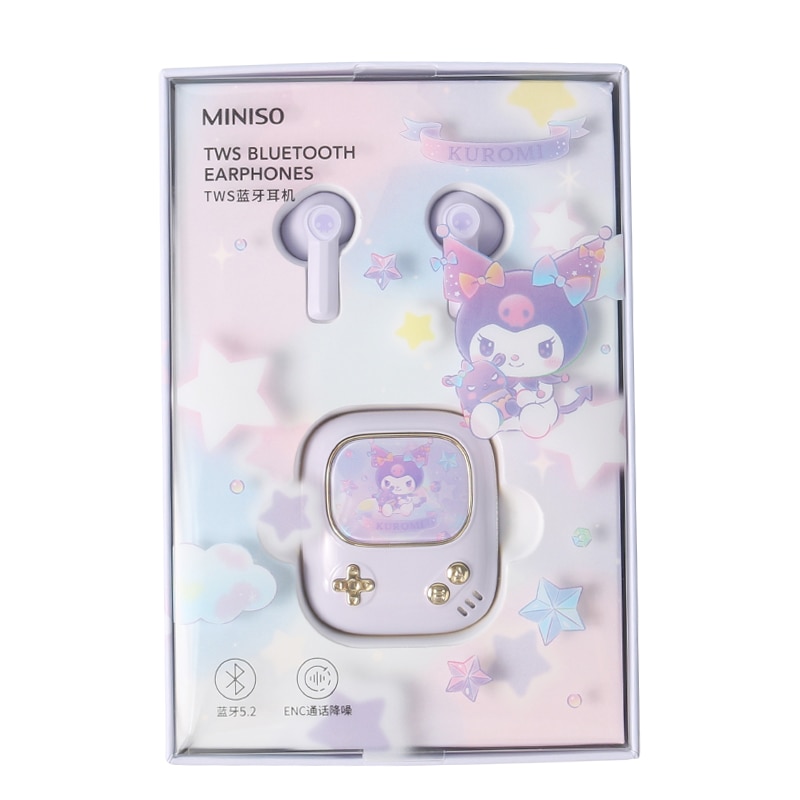 Kawaii Sanrios Tai Nghe Bluetooth Tws Kuromi My Melody Tai Nghe Không Dây Tai Nghe Nhét Tai Tai Nghe Chống Ồn Cho Bé Gái
