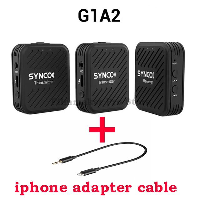 SYNCO G1 G1A1 G1A2 G2 Mic ไร้สายลาวาเลียร์ระบบไมโครโฟนสำหรับแล็ปท็อปสมาร์ทโฟน DSLR แท็บเล็ตกล้องบันทึกวิดีโอ Pk Comica