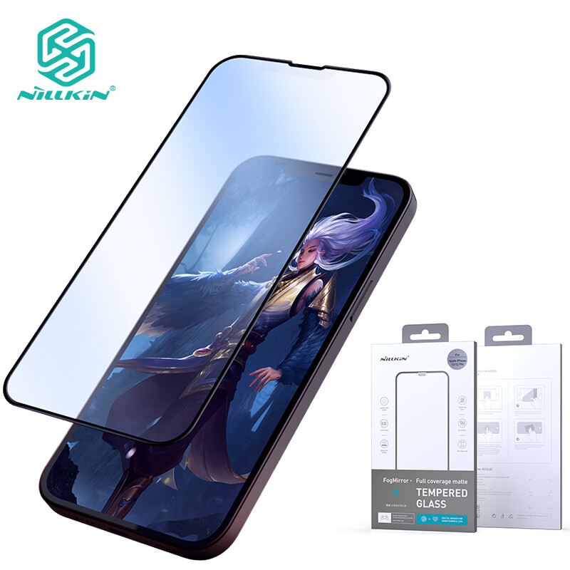 Nillkin Kính Cường Lực Mờ Hoàn Toàn 3D Cho iPhone 13 / iPhone 13 Pro FogMirror Bảo Vệ Màn Hình Mờ Che Phủ Toàn Bộ Phim Kính Cường Lực