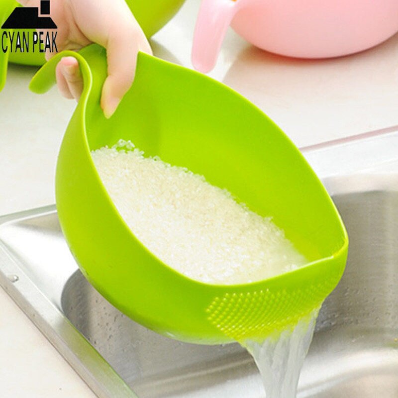 Rổ chậu rửa gạo bằng nhựa sàng gạo rửa máy giặt đồ dùng nhà bếp rổ ráo nước rổ rửa rau rổ rửa rau rổ trái cây