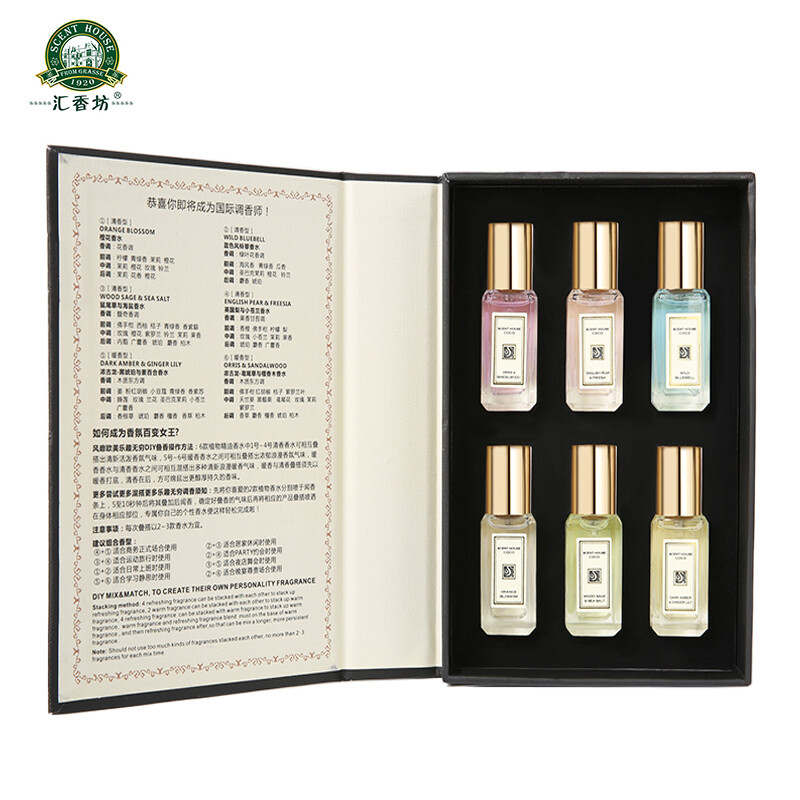 Nước hoa cho nữ cao cấp Scent House Hương Thơm Đa Dạng Sáu Hương Có Thể Chọn 10Ml * 6 - INTL