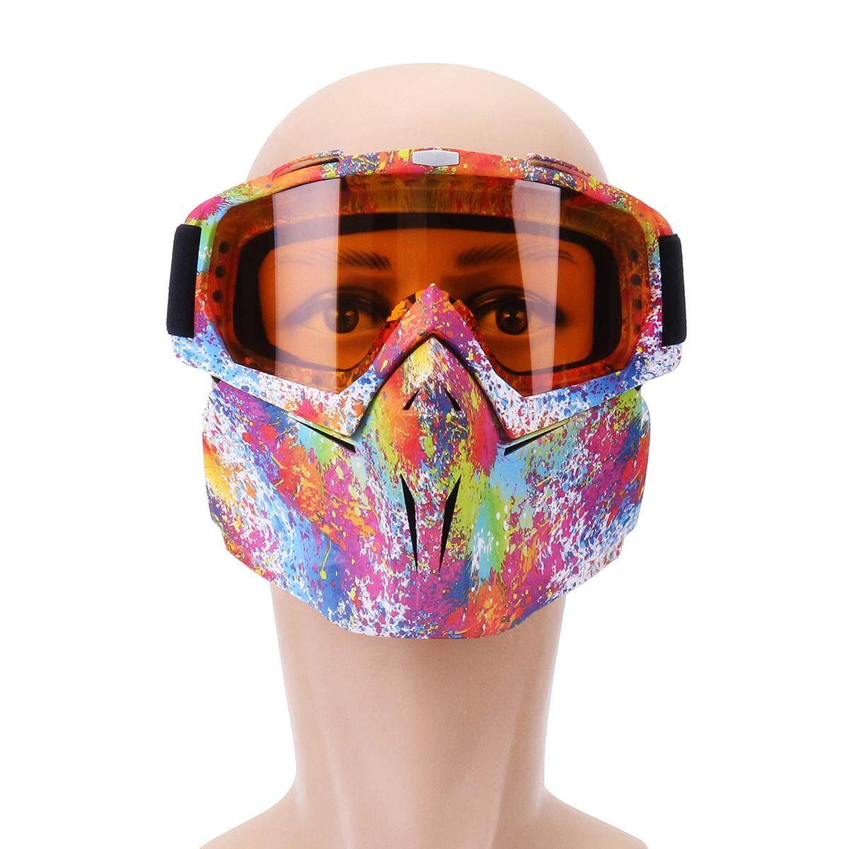 Generic Motorcycle Open Face Shield Skiing Snow Glasses Off Road Dirt