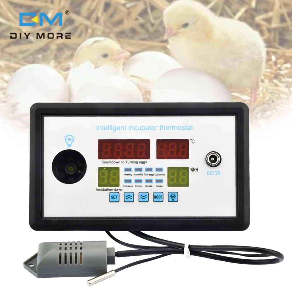 Diymore phụ kiện máy ấp trứng đa năng w9002 máy điều nhiệt ấp trứng thông minh xoay tự động giường nước gia dụng ấp dc12v
