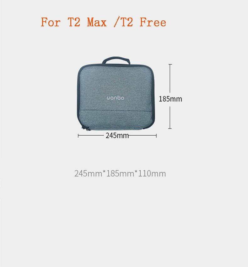 【SALE】 Wanbo Túi Đựng Máy Chiếu T2 Max X1 Cho Máy Chiếu Mini Hộp Đựng Bảo Vệ Di Động Phụ Kiện Máy Chiếu Túi Du Lịch Máy Chiếu Mini