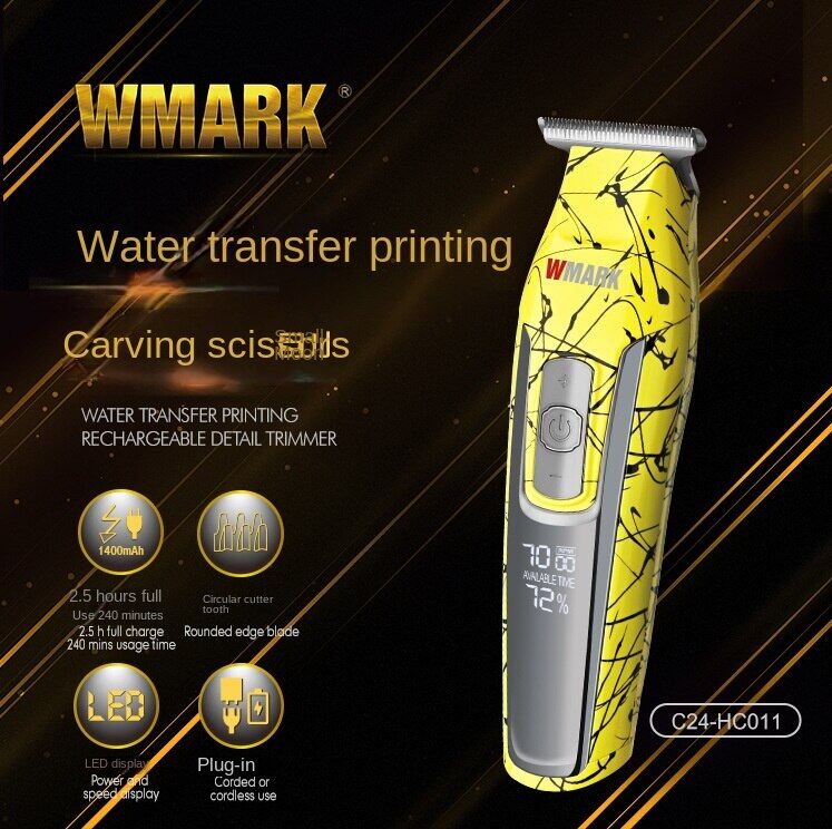 Wmark tông đơ khắc in chuyển nước tông đơ cắt tóc tông đơ đẩy điện tông đơ cắt tóc dụng cụ đẩy đầu dầu c24-hc011y