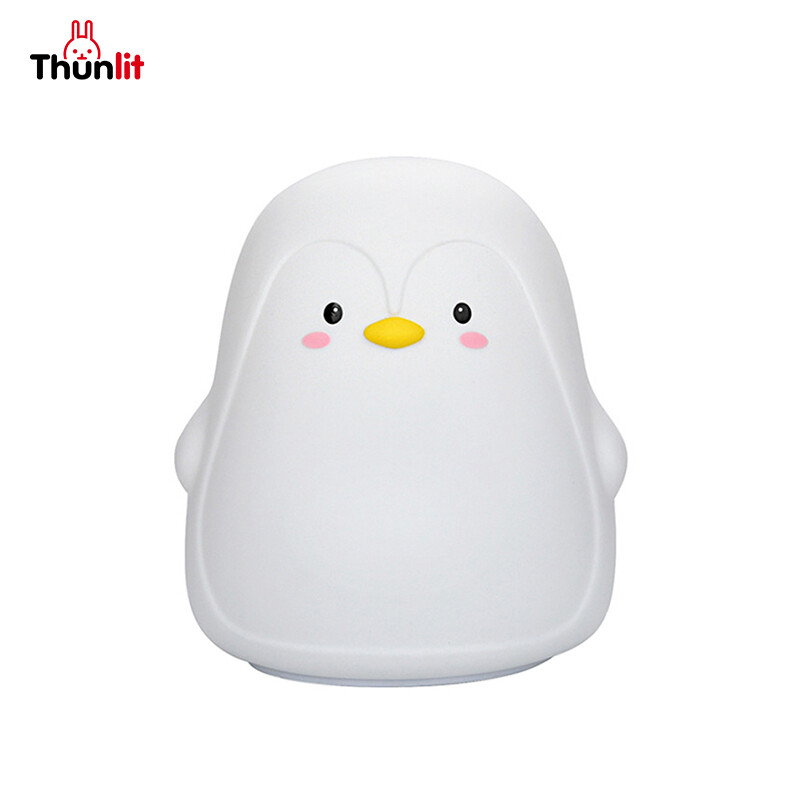 Đèn ngủ chim cánh cụt thunlit, đèn sạc nhiều màu usb 1200mah