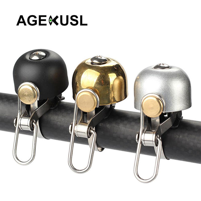 Agekusl xe đạp chuông handlebar nhẫn horn cho brompton dahon gấp xe đạp nhỏ xe đạp kim loại chuông 1pc