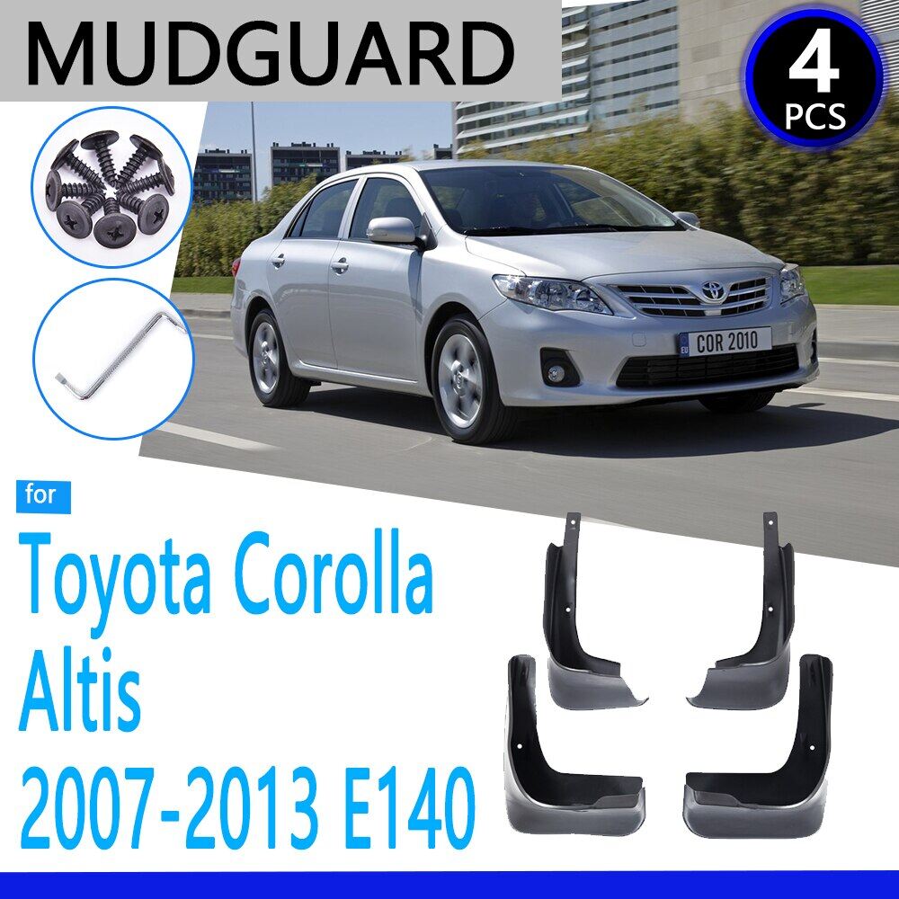Chắn bùn cho Toyota Corolla Altis E140 2007 ~ 2013 2008 2009 2010 2011 2012 Phụ Kiện Xe Hơi mudflap Fender Phụ kiện thay thế cho xe ô tô bộ phận