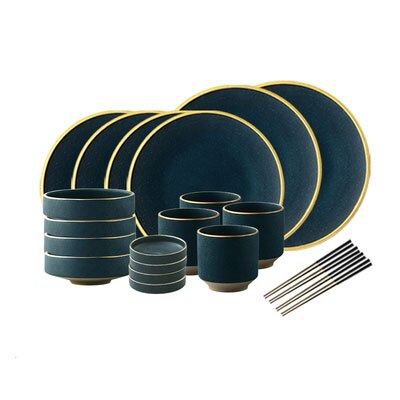 เซรามิค Tablware ชุดเครื่องใช้บนโต๊ะอาหาร2/4คนครอบครัวมีดห้องอาหาร Western จานจานชาม ราคา 25,165 บาท*ส่งฟรี