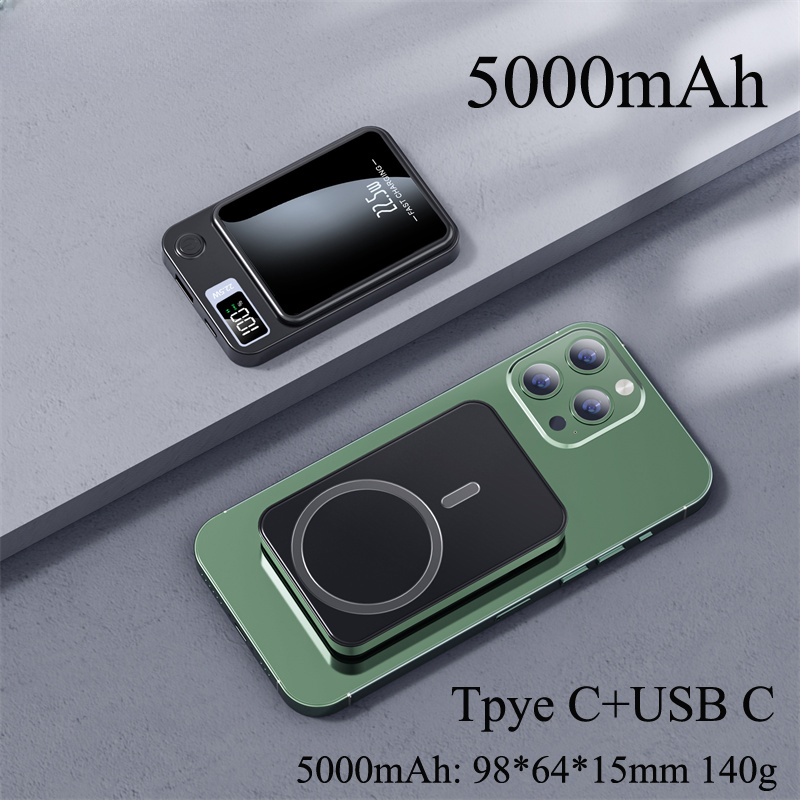 Pin Sạc Dự Phòng Mới 2023 Sạc Nhanh 50000Mah Chính Hãng Không Dây 15W Cho I-Phone 12 13 14 14Pro Max