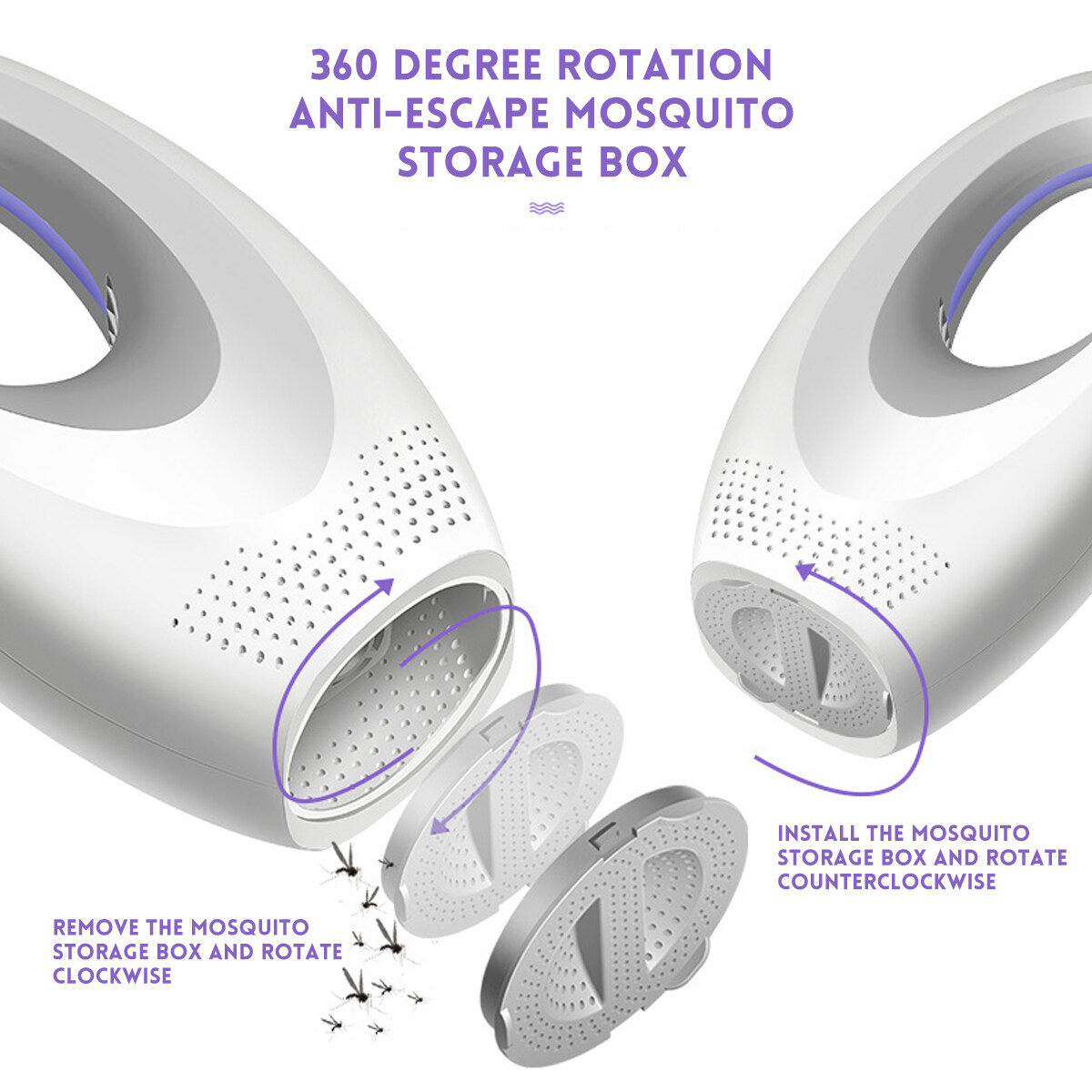 Generic Electric UV LED Bug Mosquito Killer Camping Fly Catcher Killer