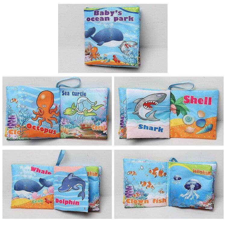 Baby English Letter Animal Sound Cloth Book Early Educational Games Toy Christmas Birthday Gifts for Kids Children Learning