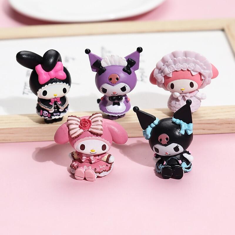 Mô hình anime sanrio mô hình hành động melody аниме kuromi mô hình sưu tập đồ trang trí xe hơi đồ chơi trẻ em quà tặng cho bé gái