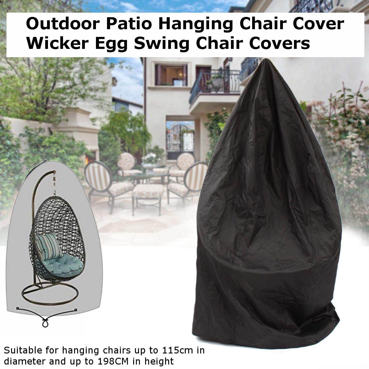Generic Outdoor Patio Hanging Chair Cover Wicker Egg Swing Chair Covers
