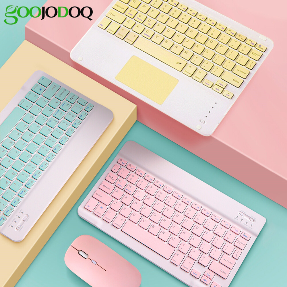 GOOJODOQ Cho iPad Bluetooth Bàn Phím Cảm Ứng iPad Pro 9.7 10.5 11 2 3 2017 2018 2019 2020 10.2 7th 5th 6th Thế Hệ
