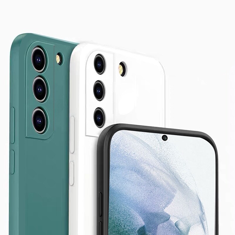 Ốp cho samsung s21 ốp điện thoại mềm silicon lỏng cho samsung galaxy s21 ultra s21 plus s21 funda ốp lưng
