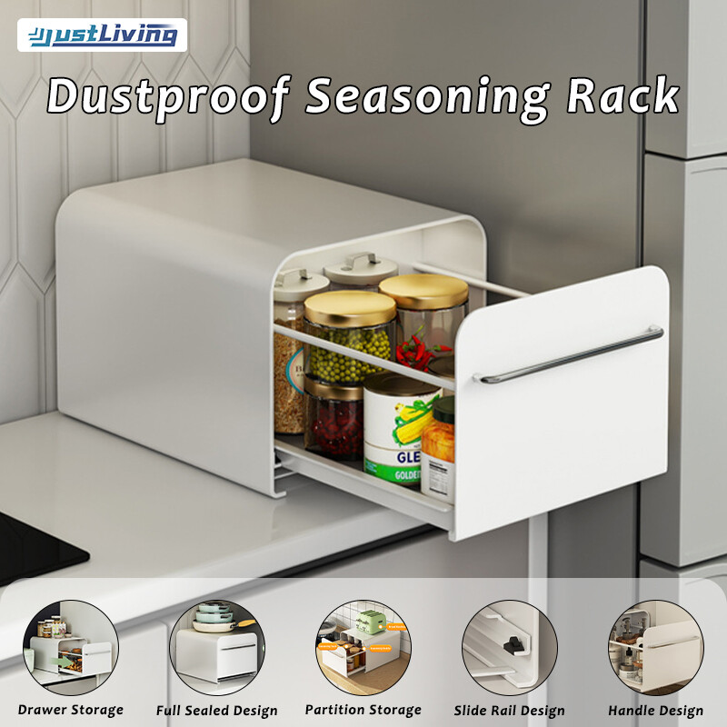 Justliving đồ sắp xếp phòng khách đa năng tách trà đồ sắp xếp để bàn chống bụi ngăn để cốc kèm cửa tủ gia vị nhà bếp đồ sắp xếp quầy bar chống bụi nước trên bàn làm việc tủ đựng cà phê quai cầm ly cốc ngăn để cốc