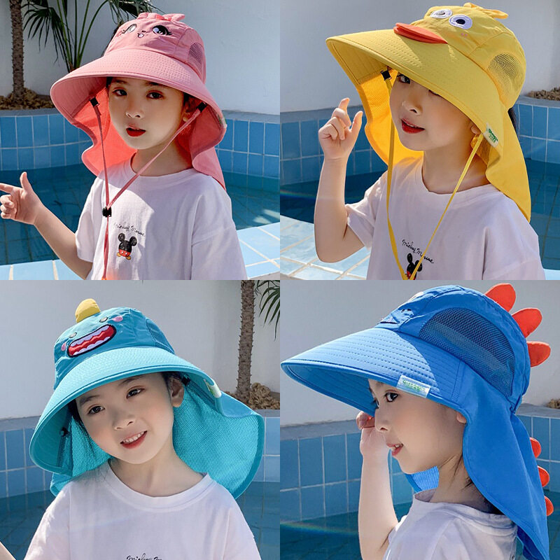Ready Stock 0-10 years Children s cartoon sun hat summer beach sun hat sun