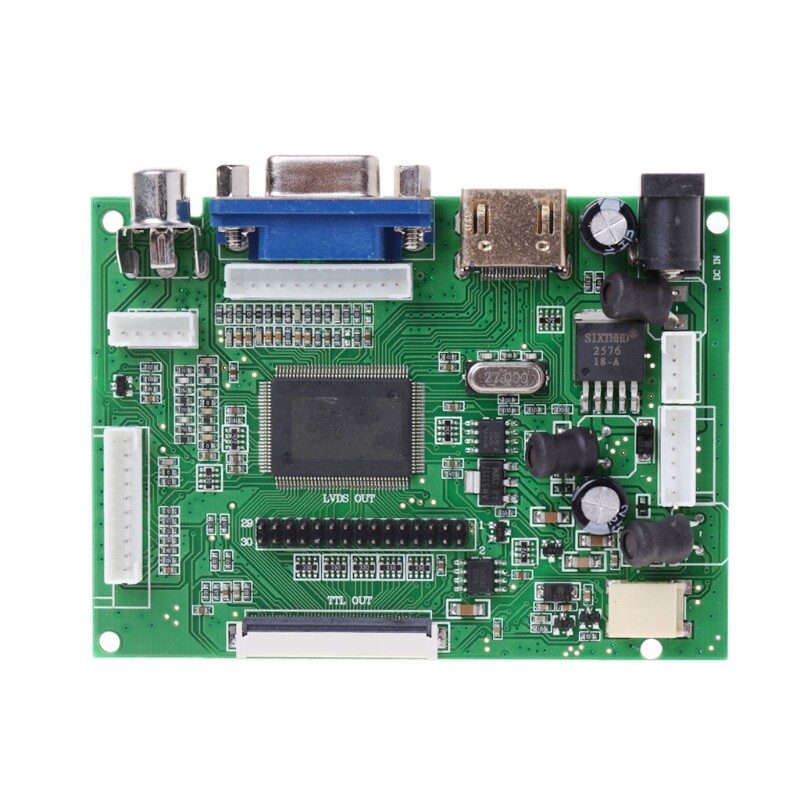 Bảng Mạch Điều Khiển Màn Hình LCD VGA 50pin 7Inch AT070TN90/92/94 Bán Chạy, Bảng Điều Khiển LCD TTL LVDS