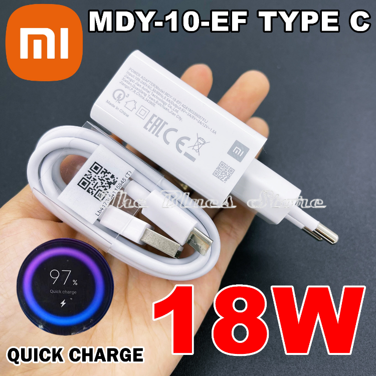 Xiaomi Charger Casan MDY 10 EF Ampere 18 Watt KABEL TIPE C For