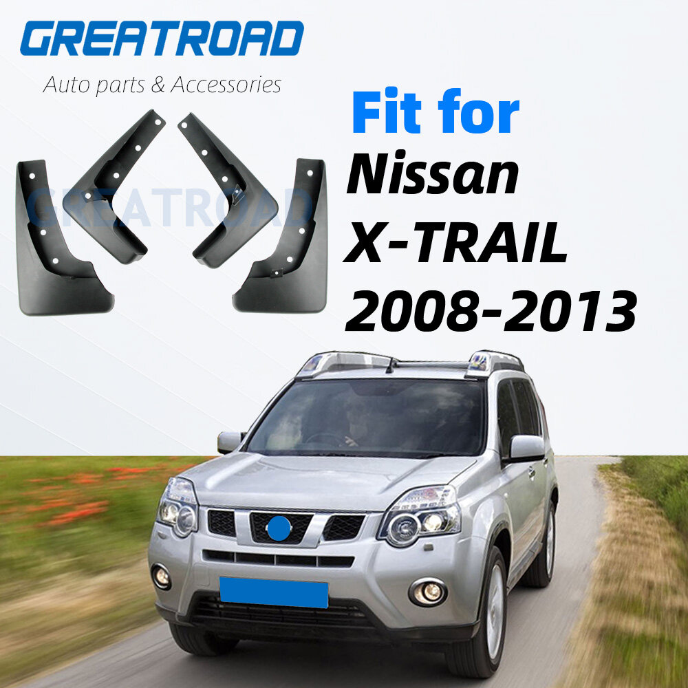 Tấm chắn bùn cho nissan x-trail t31 2008-2013 xtrail tấm chắn bùn tấm chắn bùn 2009 2010 2011 2012 bộ tấm chắn bùn xe hơi đúc
