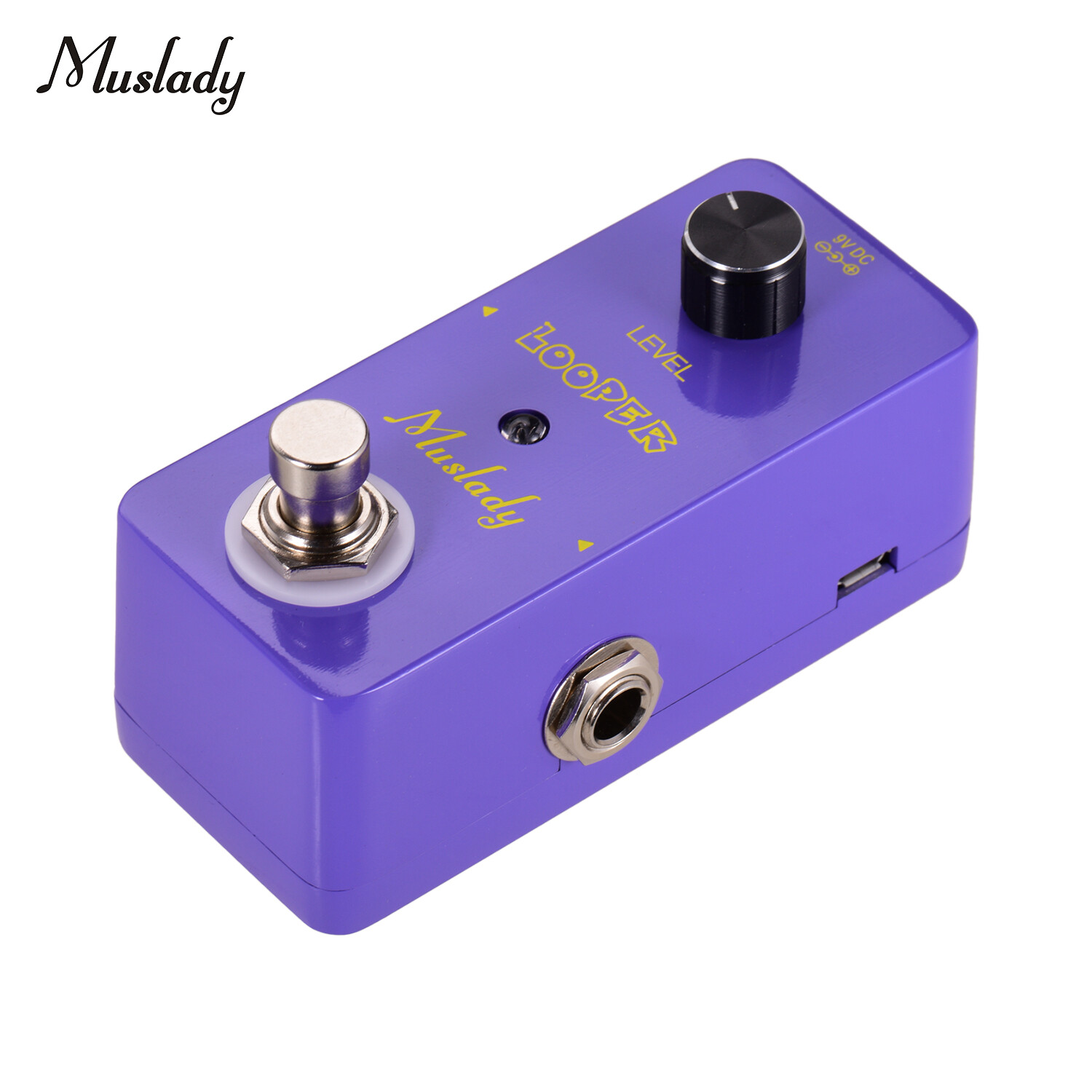 Muslady Mini Looper Bàn Đạp Hiệu Ứng Guitar Loopers Bass Vòng Bàn Đạp Siêu Hạn Chế Quá Mức 5 Phút Thời Gian Lặp Với Giao Diện USB Màu Tím