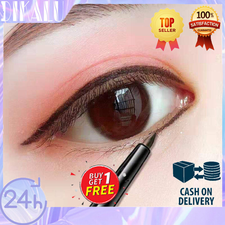 [Mua Một Tặng Hai] Dikalu Bút Kẻ Mắt Dạng Lỏng Màu Đen Chống Nước Không Nở Khó Khử Màu Lâu Trôi Làm Đẹp Đầu Mềm Nhanh Khô