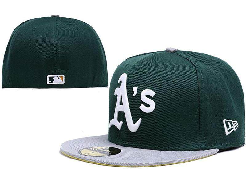 Top QualityMLB Oakland Athletics Fitted Hat Baseball Caps Men Women Casual Size Hats OutDoor Sports Fitted Caps Full Close HipHop Lovers