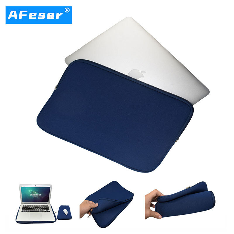 Afesar Túi Đựng Máy Tính Xách Tay Cho Macbook Pro 13 14 15 Inch Air M1 Vỏ Bọc Máy Tính Xách Tay Huawei Matebook D 15 Túi Xách Chống Sốc Máy Tính Xách Tay Asus Hp + Túi Chuột