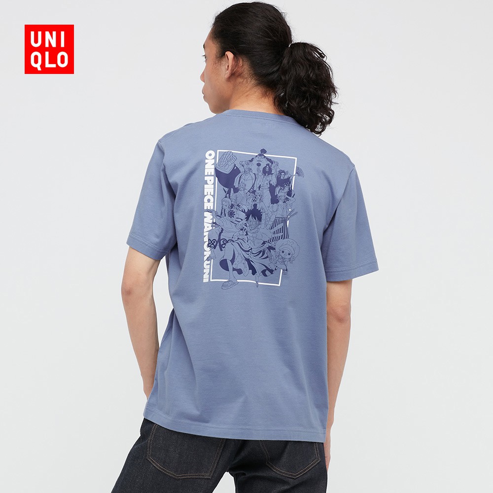 Áo thun uniqlo nam/nữ cặp đôi onepiece in hình cổ tròn anime bán chạy mới 440673